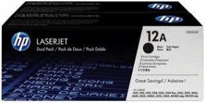 HP Q2612AD Toner Black 2*2.000 oldal kapacits No.12A